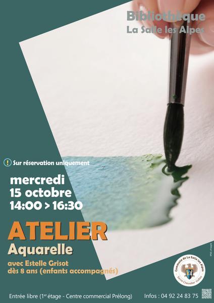 Atelier aquarelle avec Estelle Grisot_La Salle-les-Alpes