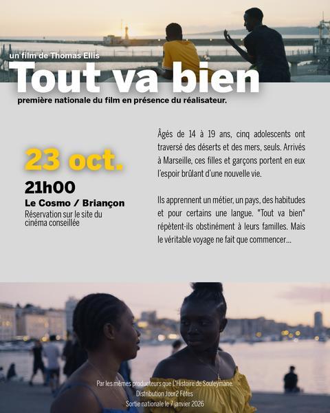 Projection film "Tout va bien" - Echange_Briançon Projection film "Tout va bien" - Echange_Briançon
