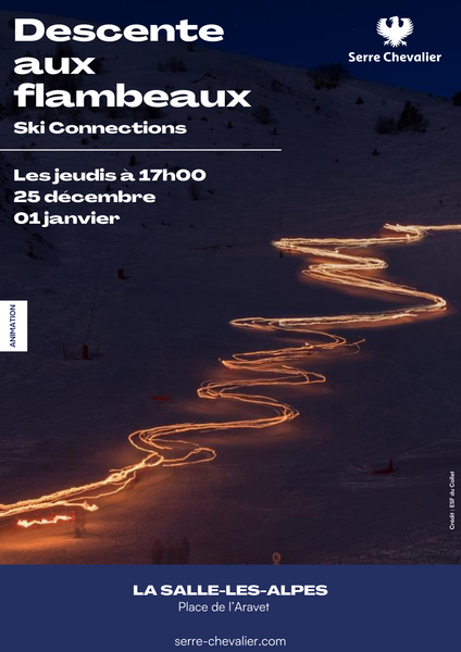 Descente aux flambeaux enfants - Ski Connections