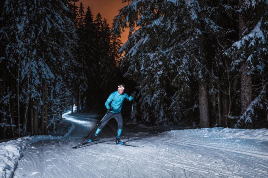 Ski nordique sous la pleine lune_Le Monêtier-les-Bains