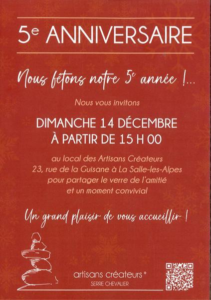 Les artisans créateurs de Serre Chevalier fêtent leur 5ème anniversaire_La Salle-les-Alpes