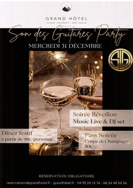 Réveillon au "Son des Guitares" au Grand Hôtel_Saint-Chaffrey