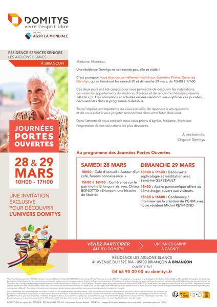 Journées portes ouvertes à la Résidence Domitys_Briançon