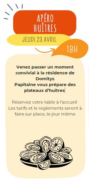 Apéro huîtres à la Résicende Domitys_Briançon