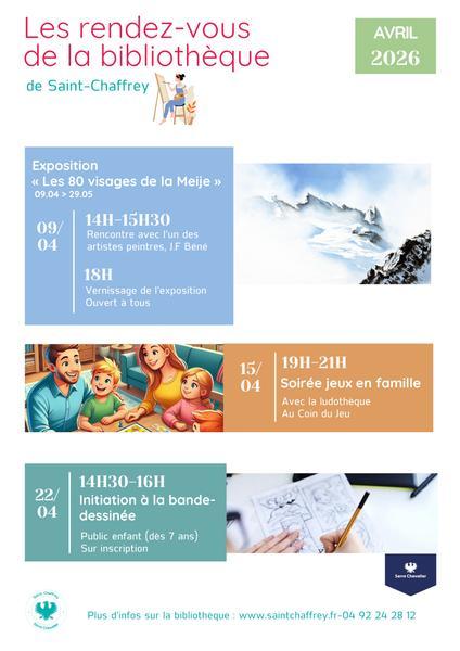 Les rendez-vous de la bibliothèque