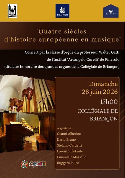 Concert de l'orgue de l Collégiale "Quatre siècles d'histoire européenne en musique"_Briançon