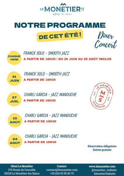 Dîner-concert à l'hôtel Le Monêtier_Le Monêtier-les-Bains