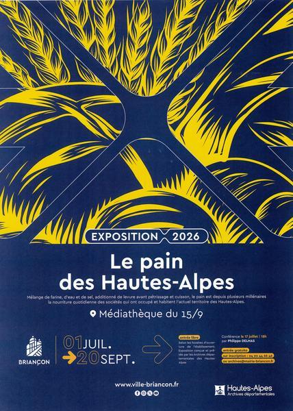 Exposition "Le pain des Hautes-Alpes" à la médiathèque_Briançon