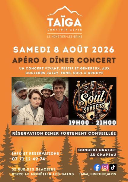 Concert de Soul Shakers au Taïga_Le Monêtier-les-Bains