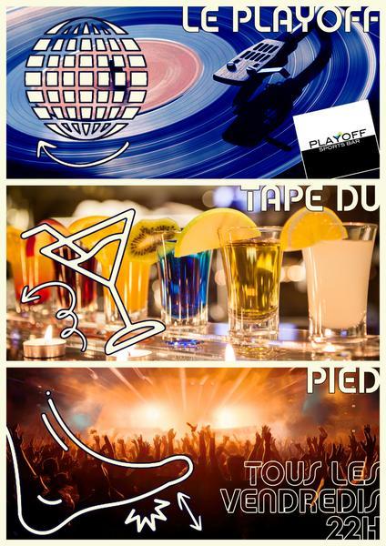 Le Playoff tape du pied