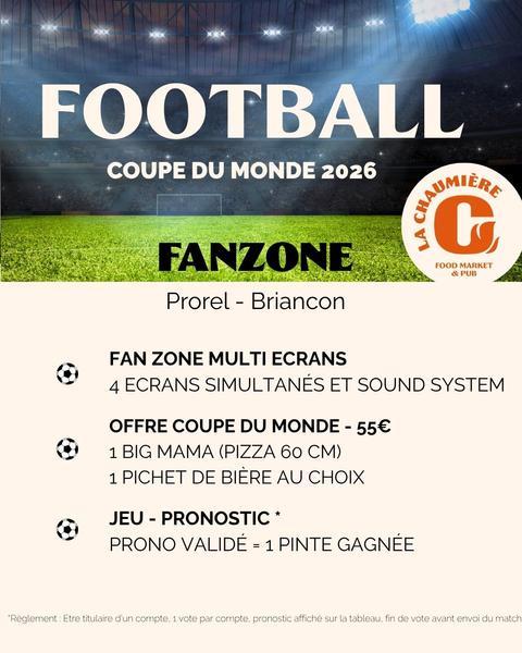 Diffusion matchs de foot du mondial à la Chaumière_Briançon