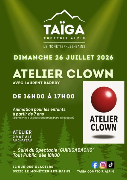 Atelier clown 26/07/2026