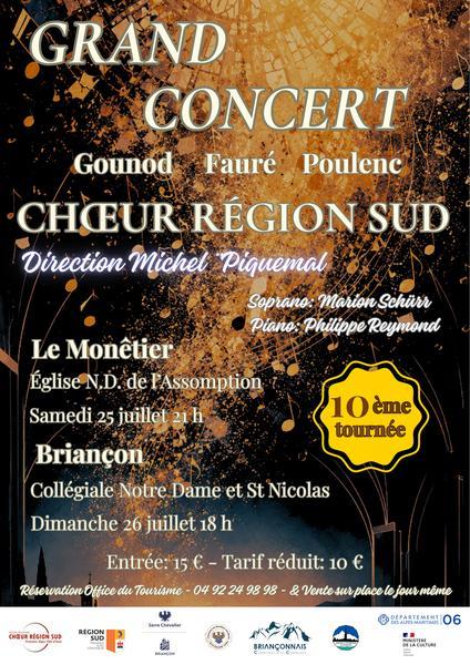 Grand concert du Choeur Région Sud_Briançon
