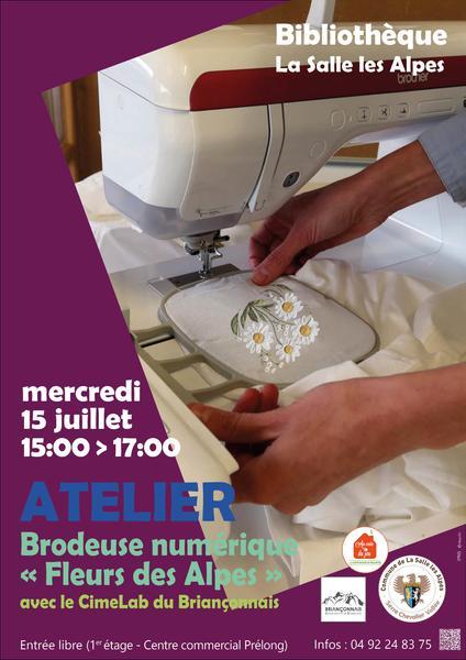 Atelier Brodeuse numérique avec le Cimelab_La Salle-les-Alpes