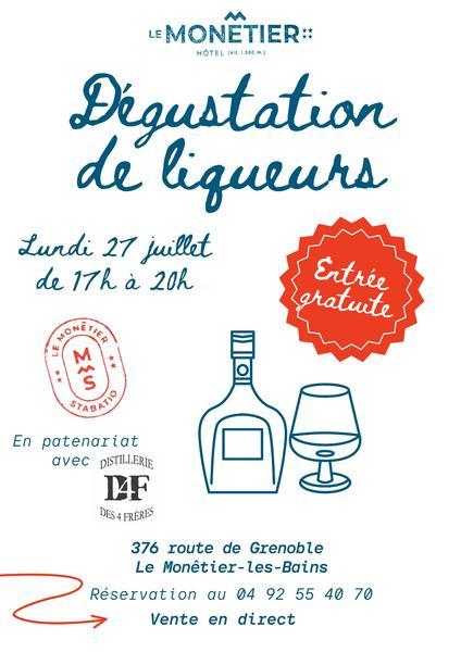 Dégustation de liqueurs à l'hôtel Le Monêtier_Le Monêtier-les-Bains