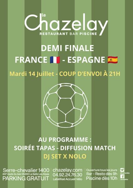 Soirée ½ Finale au Chazelay_La Salle-les-Alpes