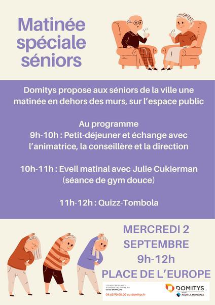Matinée spéciale séniors proposée par la résidence Domitys_Briançon