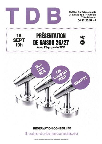 Présentation de saison du TDB_Briançon